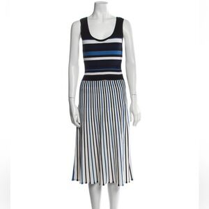 Tanya Taylor Lolanda Dress Stripe Mix